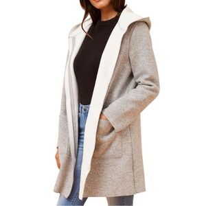 Hooded sweatshirt cardigan size Small